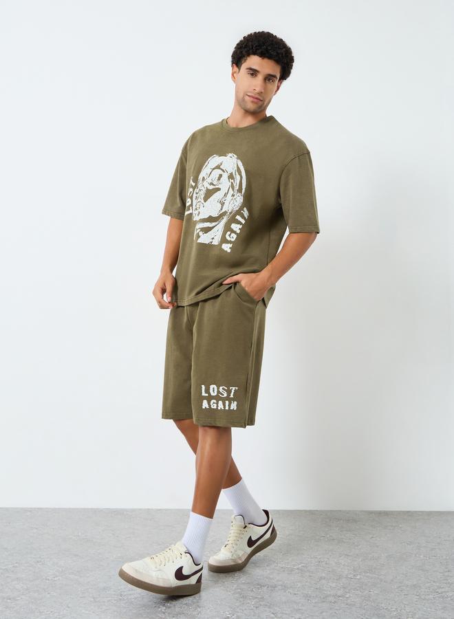Styli Men Oversized Acid Washed T-Shirt and Shorts Co-Ords - Image 5